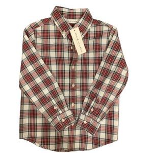 Janie & Jack Long Sleeve Plaid Button Down Size 4